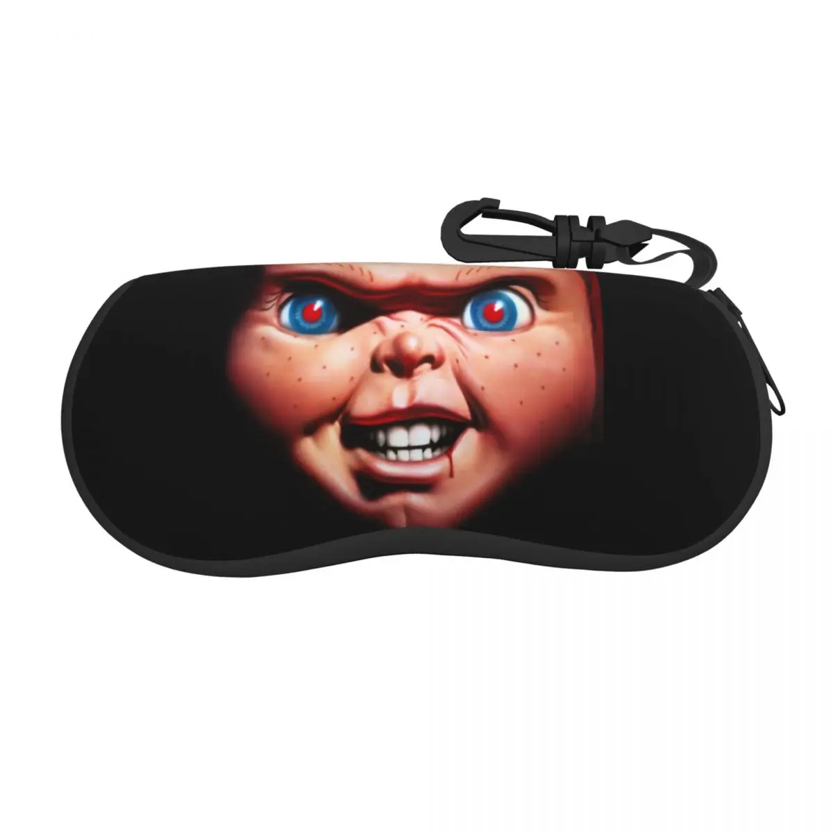 Custom Horror Killer Chucky Shell Glasses Case Unisex Fashion Child's Play Movie Eyeglasses Case Sunglasses Protector Box