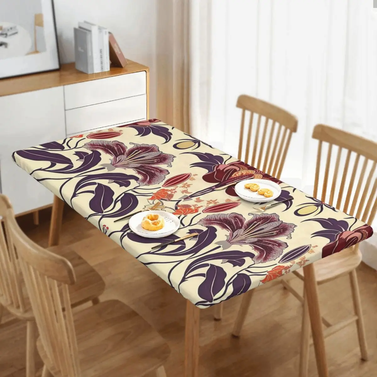 William Morris Bullerswood Custom Rectangular Tablecloth Oilproof Table Cover for Dining Events Table Cloth