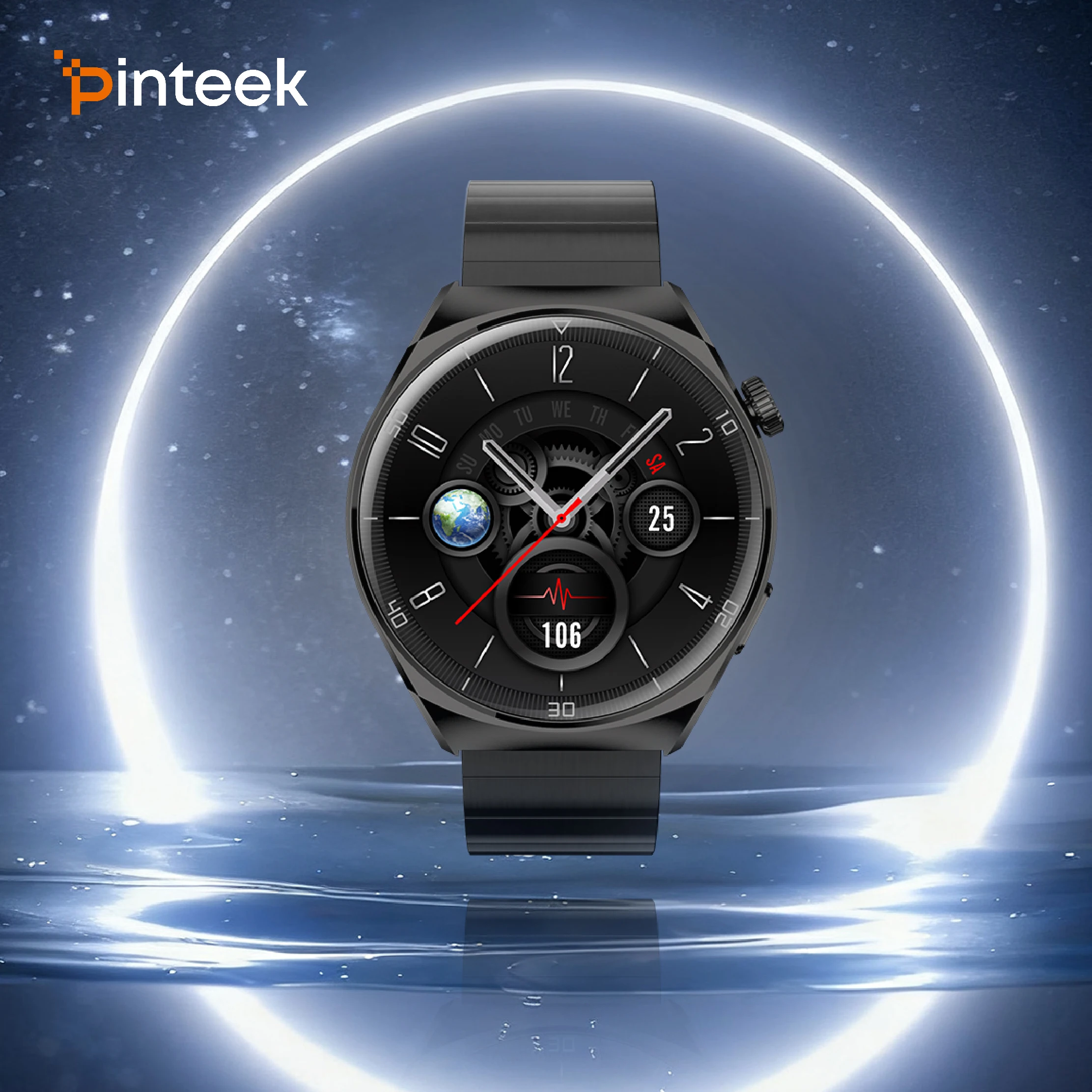 

Pinteek Smart Watch for Men and Women ,1.43 Amoled screen, health monitoring,150+sport modes,fitness watch for Android and IOS