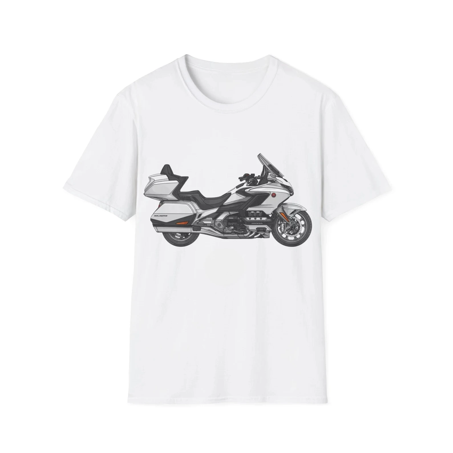 

Summer Casual fashionT-shirtGoldwing GL1800 Motorcycle T-shirt Graphic Summer Short Sleeves 100% Cotton Cool