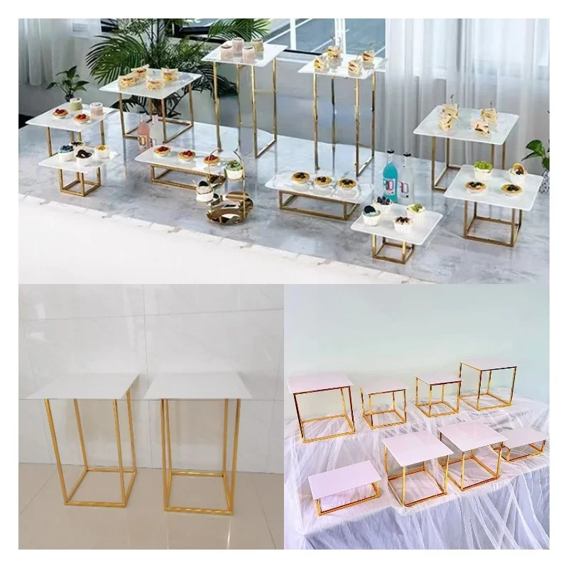 20PCS Wedding Cake Drinking Foods Bread Candy Flower Dessert Holder Dessert Table Cookie Stand Buffet Banquet Tea Break Holder