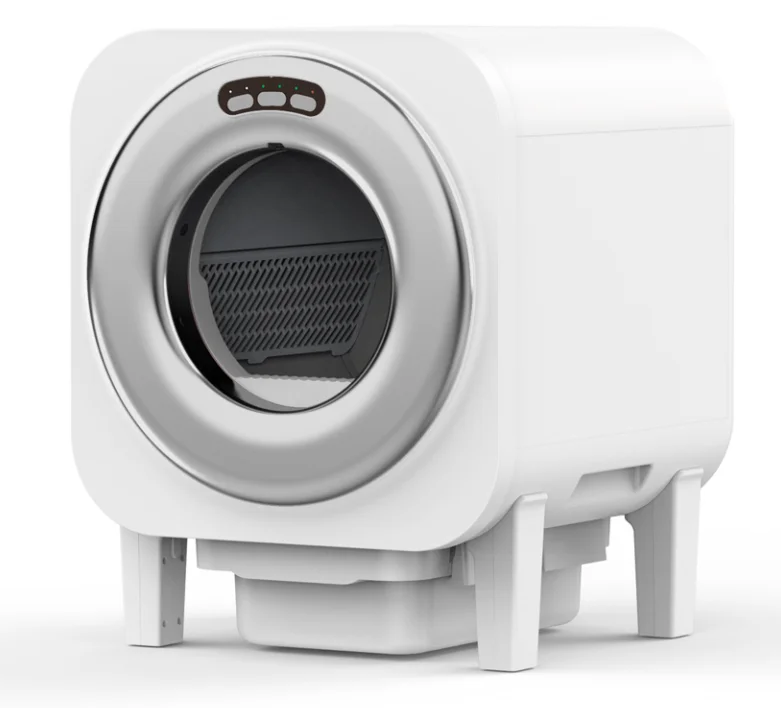 Hot Sale Smart Automatic Self-Cleaning Electronic Deodorizing Rotary Drum Large Capacity Health Monitor Open Top Cat Litter Box