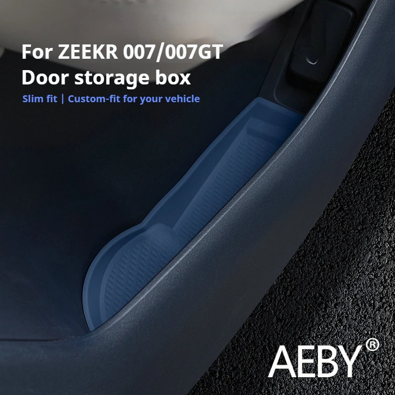 

AEBY For ZEEKR 007/007GT 2024 2025 Car Door Side Pocket Organizer Waterproof Dustproof Storage Box Car Interior Accessories
