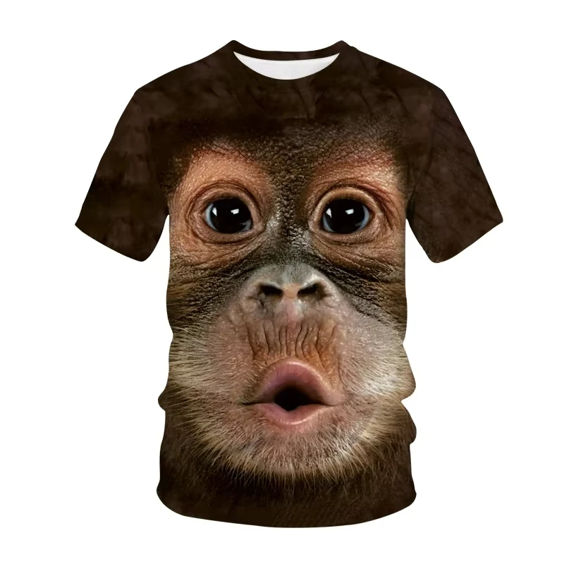Latest Funny 3D Printed Summer Men's Large-sized T-shirt with Quick-drying and Breathable Properties Suitable for Outdoor Wear