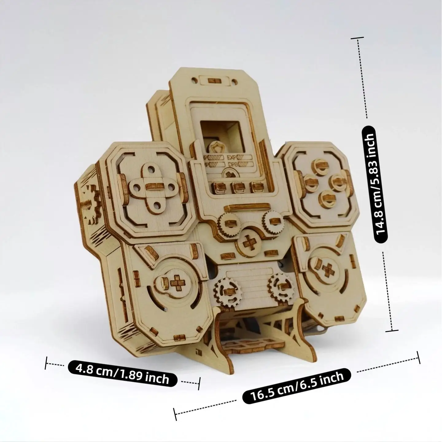 لوحة ألعاب ألغاز خشبية ثلاثية الأبعاد، لعبة تجميع يدوية إبداعية، نموذج موضوع لعبة الحنين، أورنام تفاعلية تعليمية بين الوالدين والطفل