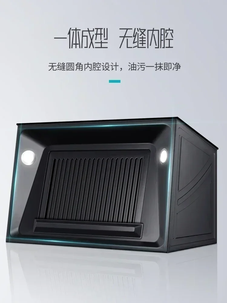 Kitchen automatic thermal cleaning range hood large suction wall-mounted new Chinese style top suction range hood