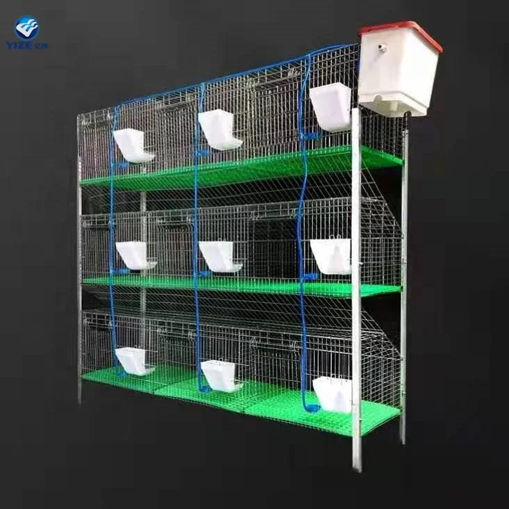 Hot Sale 9 Nest 3 Layer Male Rabbit Cage /New Type  Rabbit Cages