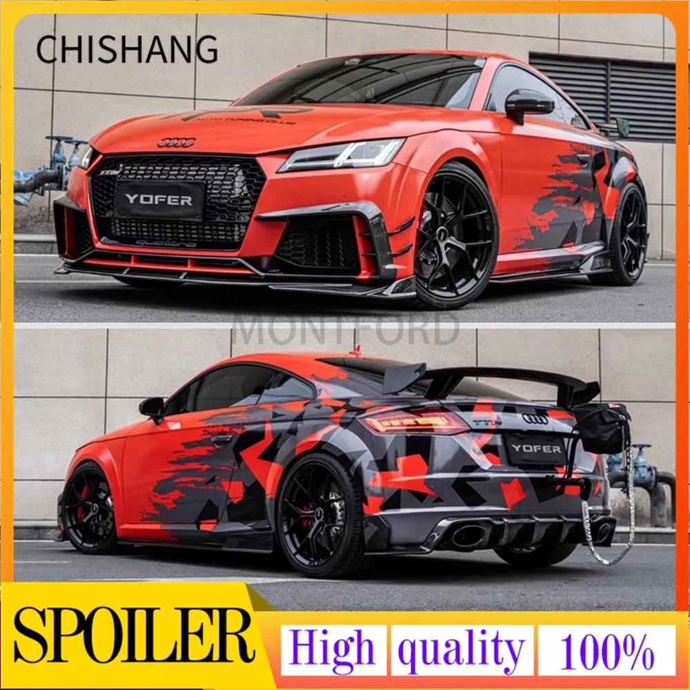 Carbon Fiber Rear Bumper Diffuser Lip Spoiler for Audi TT MK3 Standard 2015 2016 2017 2018 Rear Diffuser spoiler Rear spoiler