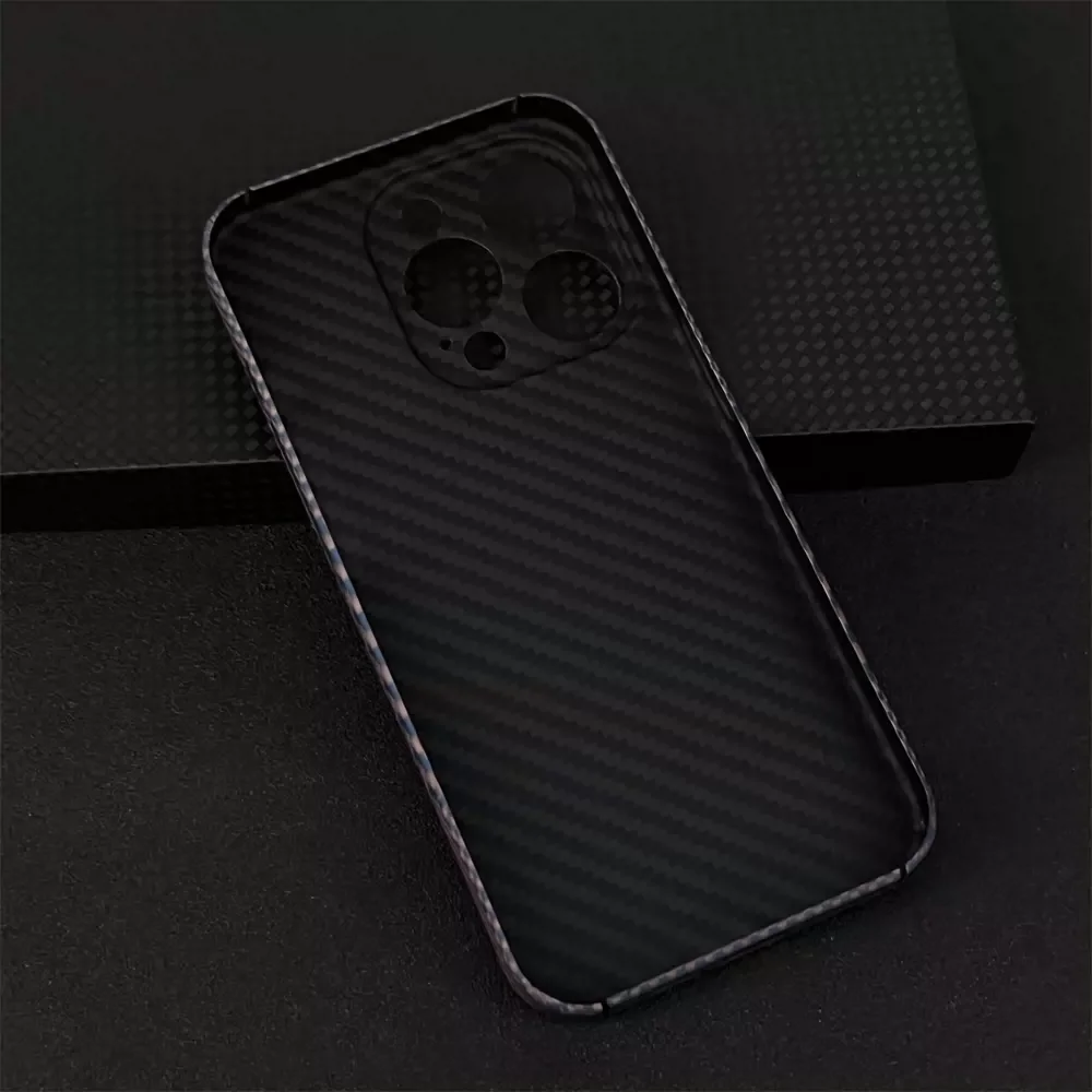 Real Carbon Fiber Phone Case For iPhone 15Pro Ultra-thin Anti-fall Business Cover For iPhone 15 Pro Max Shell