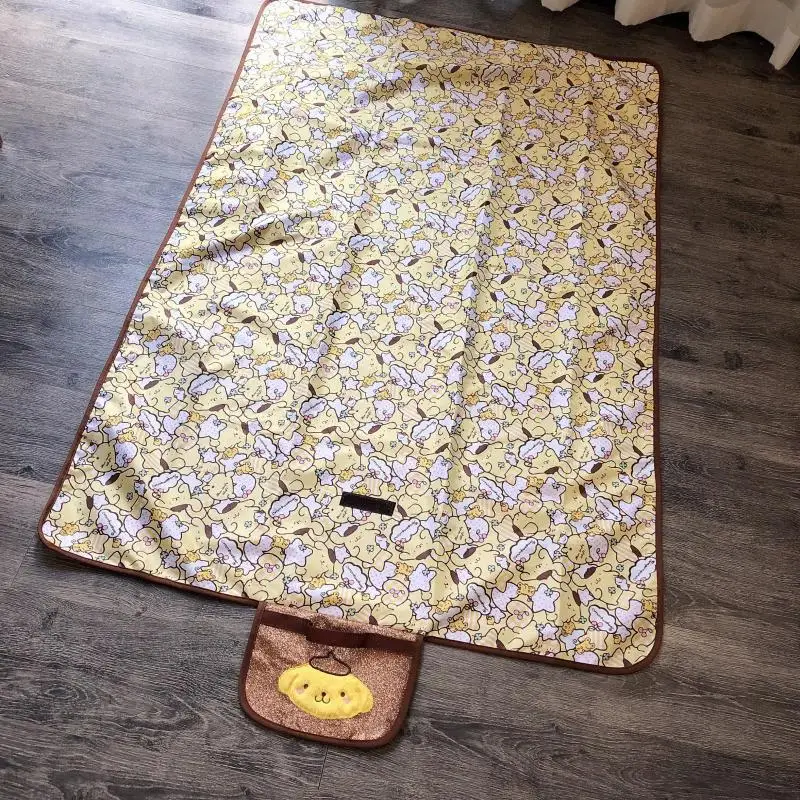 Sanrio Outdoor Beach Mat Lawn Picnic Mat Hello Kitty My Melody Purin Dog Cartoon Folding Storage Moisture-Proof Pad Picnic Mat