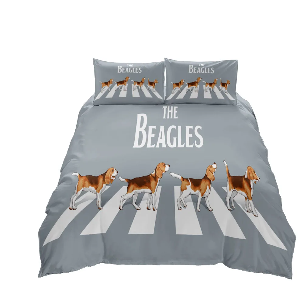 Dachshund Dog Art Duvet Cover Set King Queen Double Full Twin Single Size Bed Linen Set