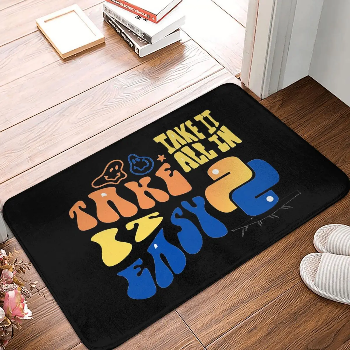 Take Is Easy Take The Best Take Python Anti-slip Doormat Floor Mat Carpet Rug for Kitchen Entrance Home Balcony Footpad Mats