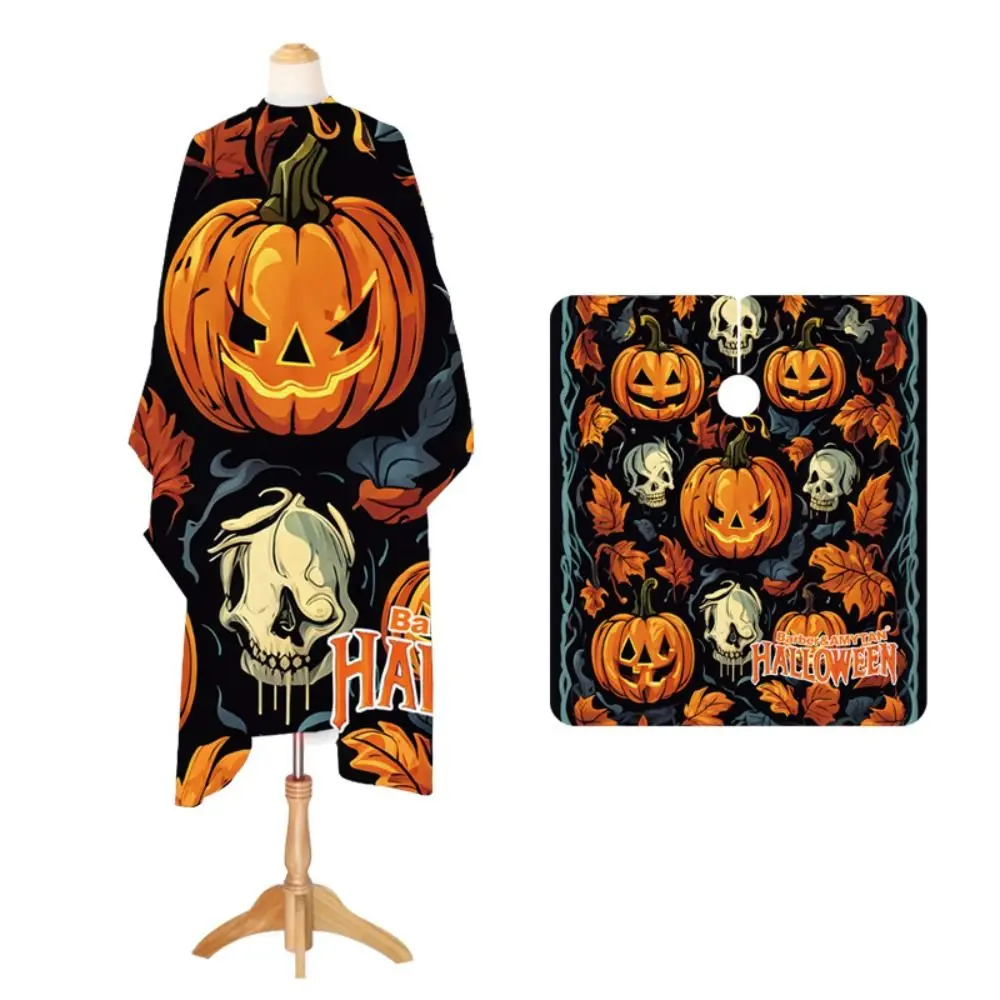 

Антистатический фартук для стрижки тыквы на Хэллоуин, накидка с призраком, профессиональная парикмахерская накидка, плащ для окрашивания, водонепроницаемый платье для стрижки, подарок
