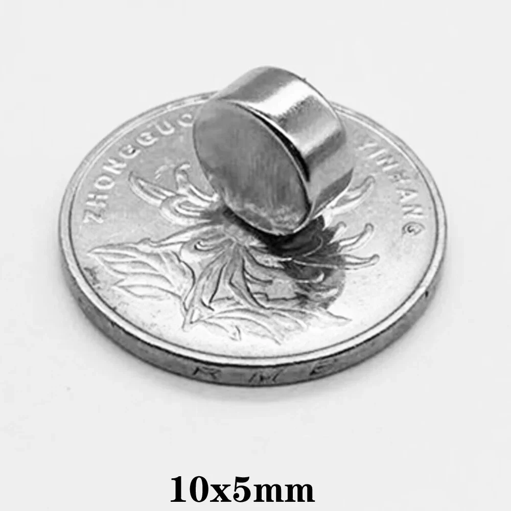 10x5mm Permanent Neodymium Magnet 10*5mm Disc Search Magnet 10x5 Round Powerful Strong Magnetic Magnets 10*5