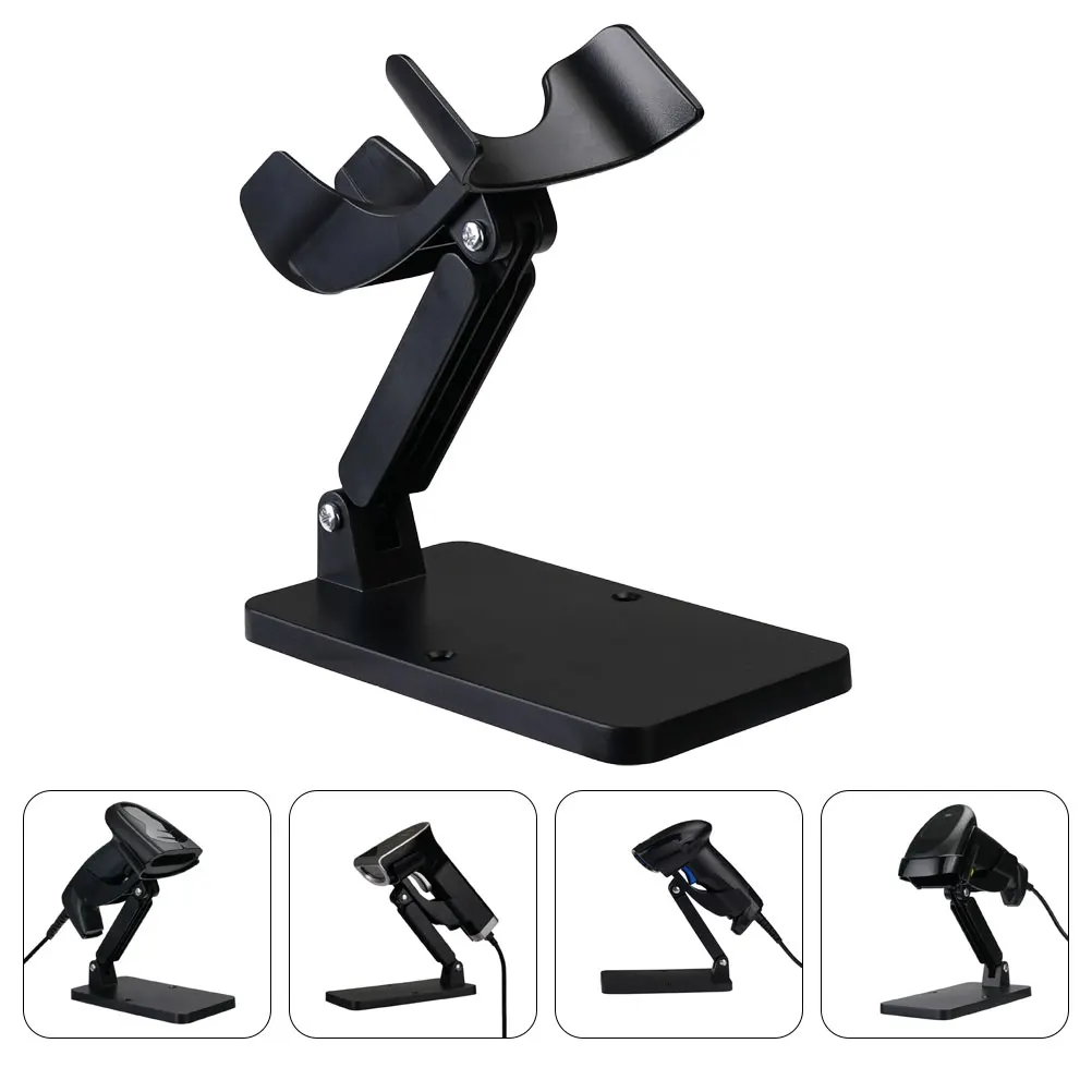 

Adjustable Desktop Scanning Device Holder Handheld Scanner Abs Reader Barcode Tool Bracket For Supermarkets Stores