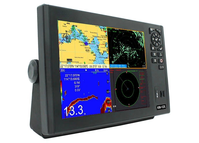 Marine-in-One GPS Satellite Nautical Chart Guard AIS Collision Avoidance Machine Fish Detector Radar KM-12X/12c/12A