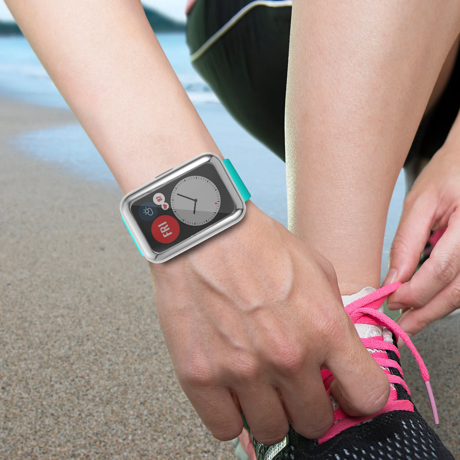 

2Pcs Full Coverage Tpu Watch Protective Cases Anti-Collision Watch Covers Fashionable Compatible with Smartwatch Fit Screen