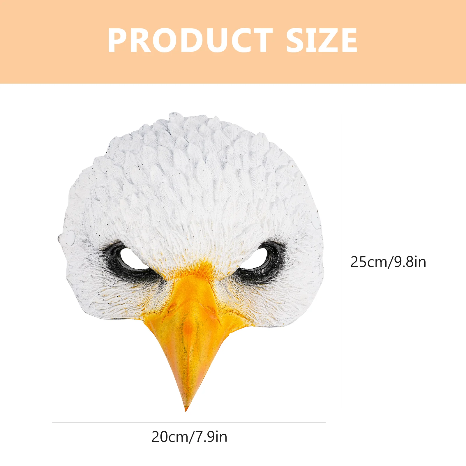 Eagle Mask Theme Party Cosplay Bird Halloween Mysterious Masquerade for Men Mens Pu Costume Prop Accessory