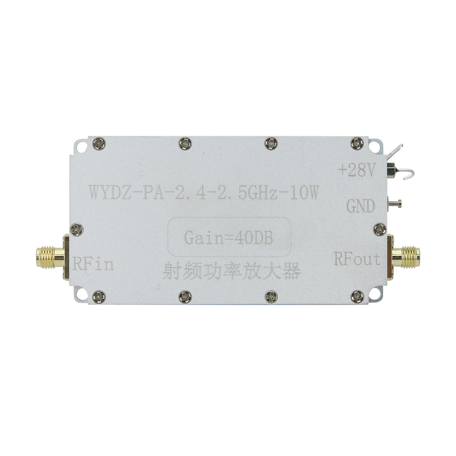 HamGeek-Amplificador de potencia RF WYDZ-PA-2.4-2.5GHz-10W, sin disipador de calor, con ganancia de 40dB, salida de 10W