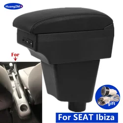 For Seat Ibiza 6j Ibiza 6L Armrest Box For SEAT Ibiza III 2001-2008 Car Armrest Storage Box Dedicated Retrofit Car Accessories