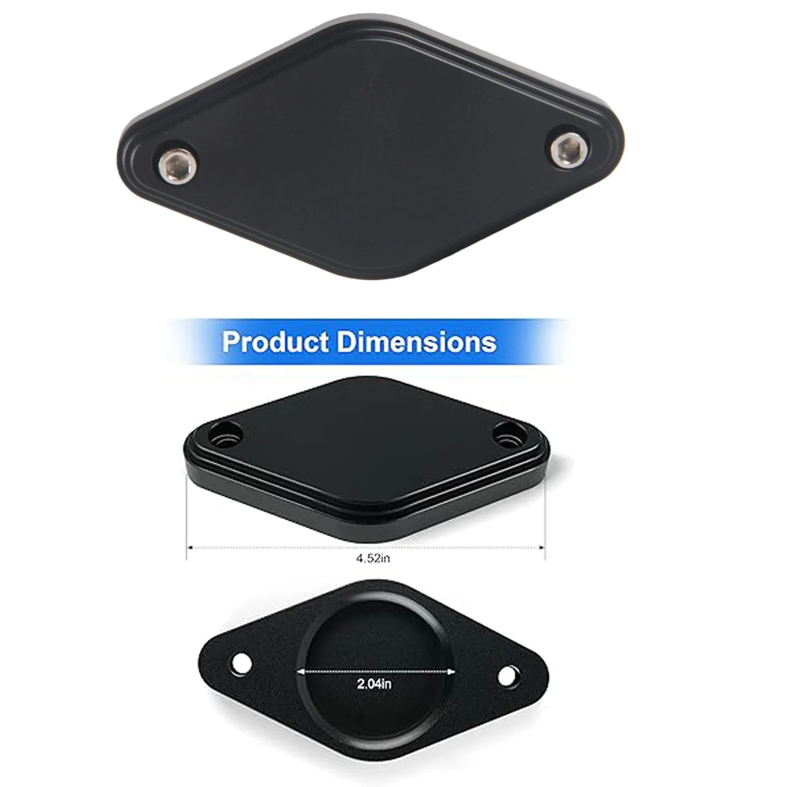 쉐보레/GMC2011-2016 듀라맥스6.6L LML 디젤- 블랙 흡기 공명기 커버 플레이트