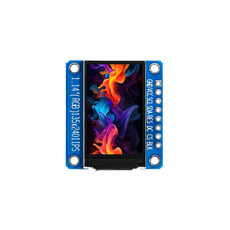 

1.14 inch IPS TFT LCD Screen Module 135*240 Resolution ST7789 Driver SPI Interface 8Pin