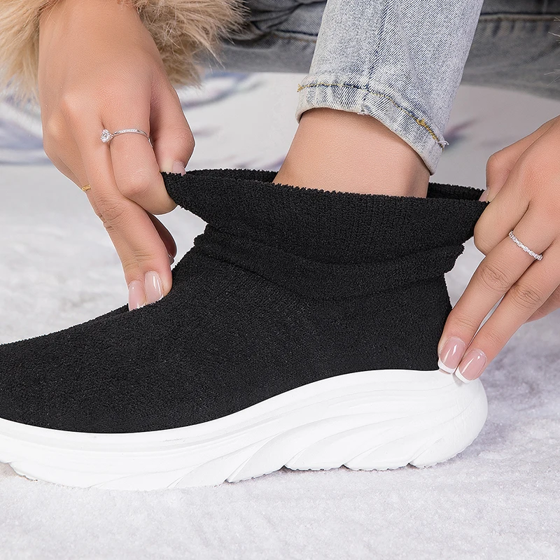 

Classic Designer Men's Ankle Boots Mesh Cotton Boots British Style Warm Men Platform Boots botas para hombre