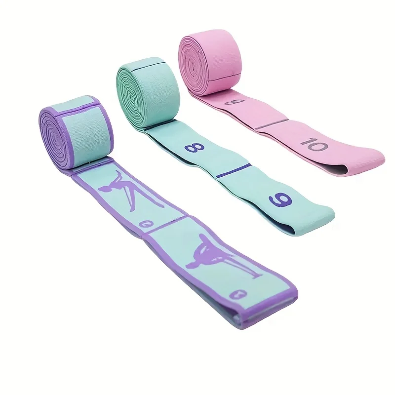 1 peça, alça elástica para ioga, alça elástica para alongamento de pernas, adequada para dança, ioga, pilates, exercício, faixas elásticas para puxar para mulheres e homens.