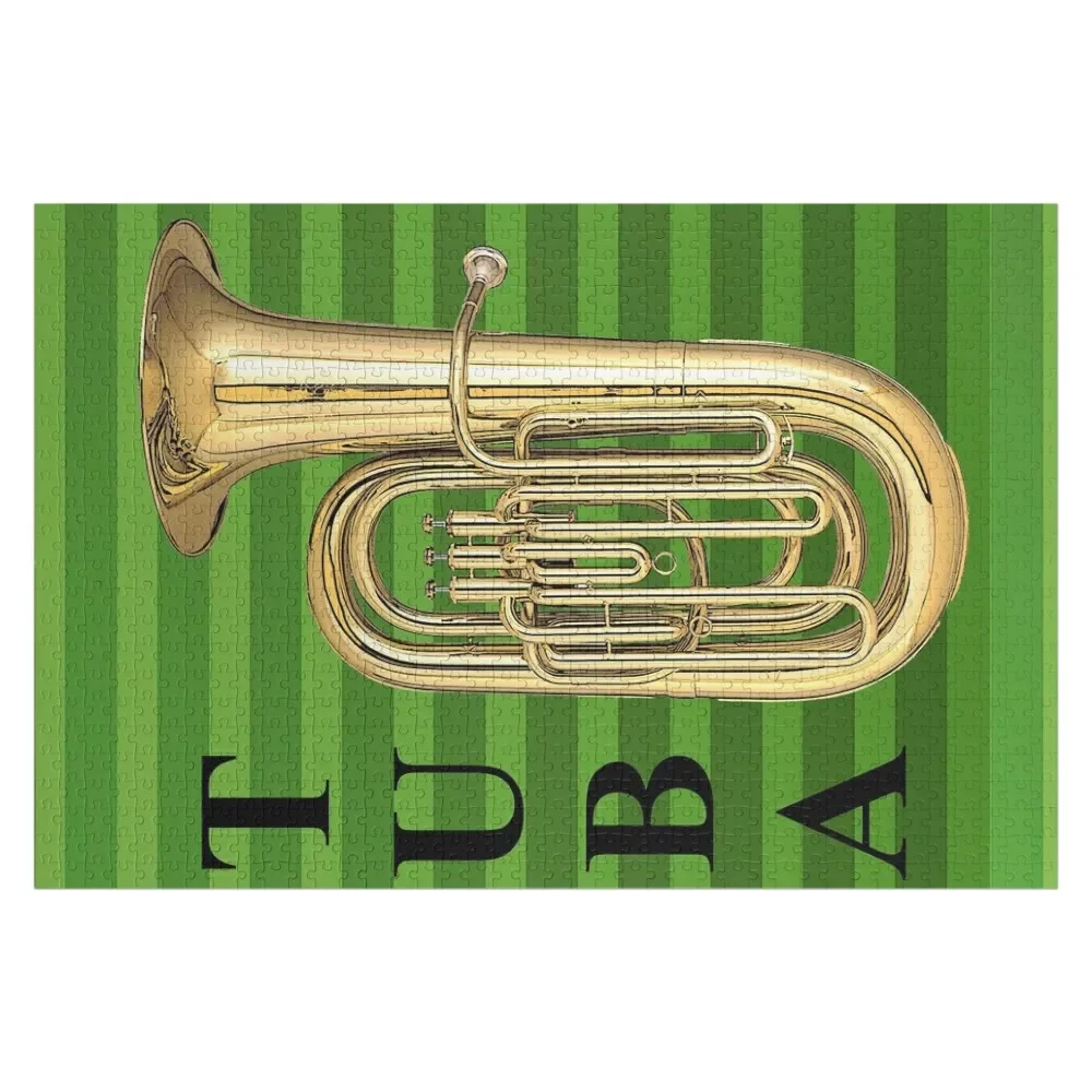 

Big Big Tuba Jigsaw Puzzle Name Wooden Toy Diorama Accessories For Children Customizeds For Kids Puzzle