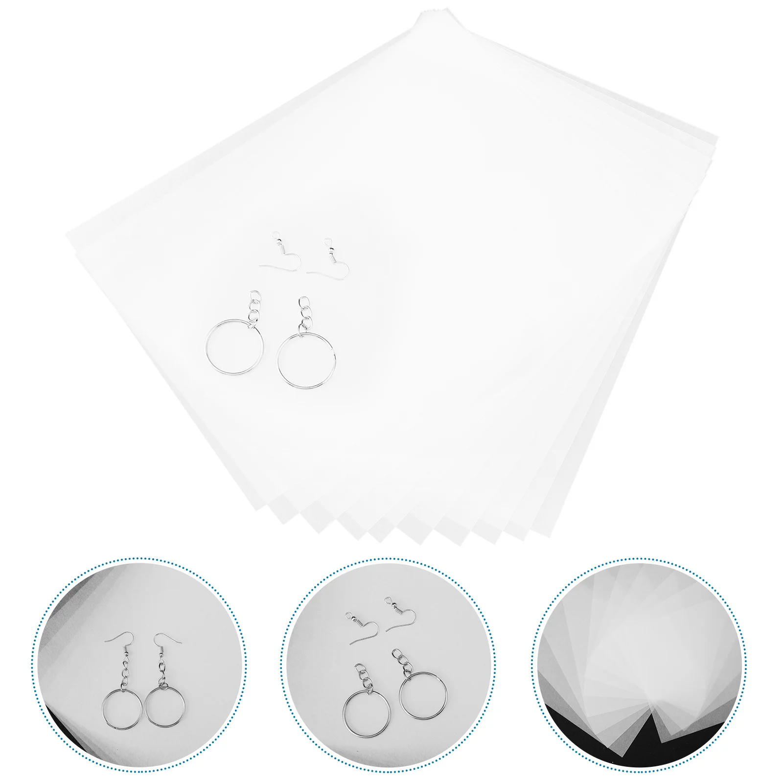 

Shrink Film Set H Painted DIY Materials Heat Shrinkable Piece Key Chain Kits Crafts Printing Paper Transparent Plastic