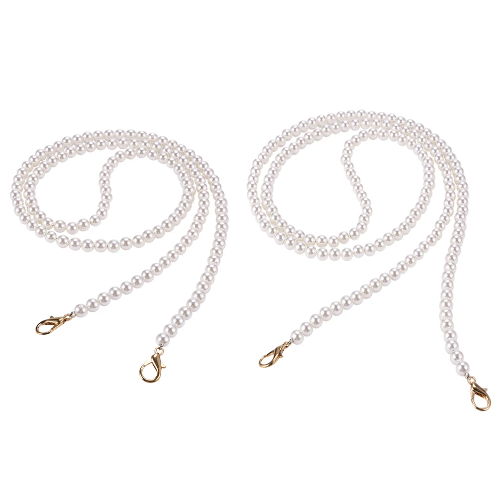 

Портативная сумка с жемчугом, ремешок с ручками, женская сумка через плечо, сменная цепочка