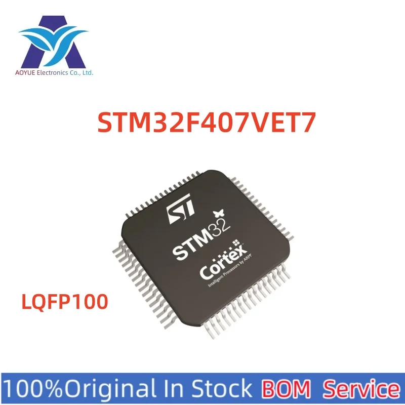 

New Original Stock IC Electronic Components STM32F407VET7 STM32F STM32F407 STM ST LQFP100 IC MCU One Stop BOM Service