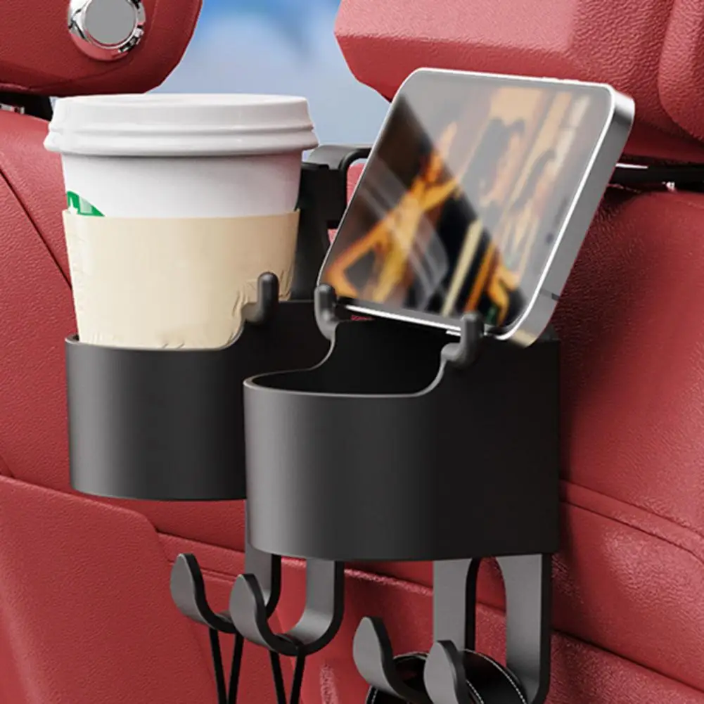 Car Cup Holder Car Seat Headrest Hook Cup Holder Organizer Strong Load-bearing Multi-functional Water Cup Holder for Car Rear