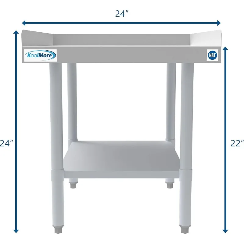 Support d'équipement commercial en acier inoxydable de calibre 16-30x24 rapDuty support de plaque de cuisson avec sous-étagère (EQT-163024)