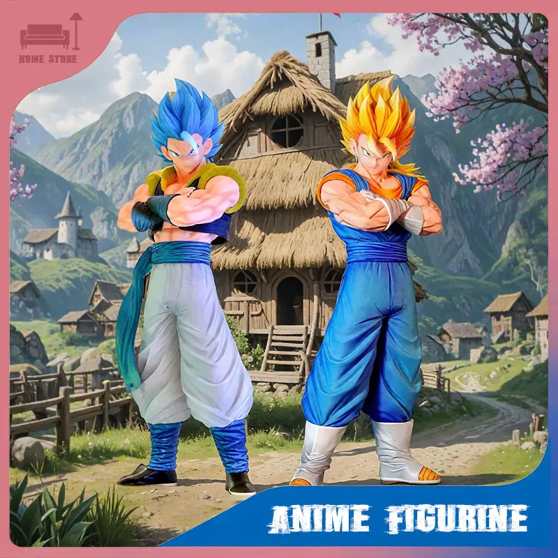 

30cm Anime Figurine Dragon Ball Z Action Doll Super Saiyan Vegetto Gogeta PVC Model Statue Desktop Ornament Collection Toy Gift