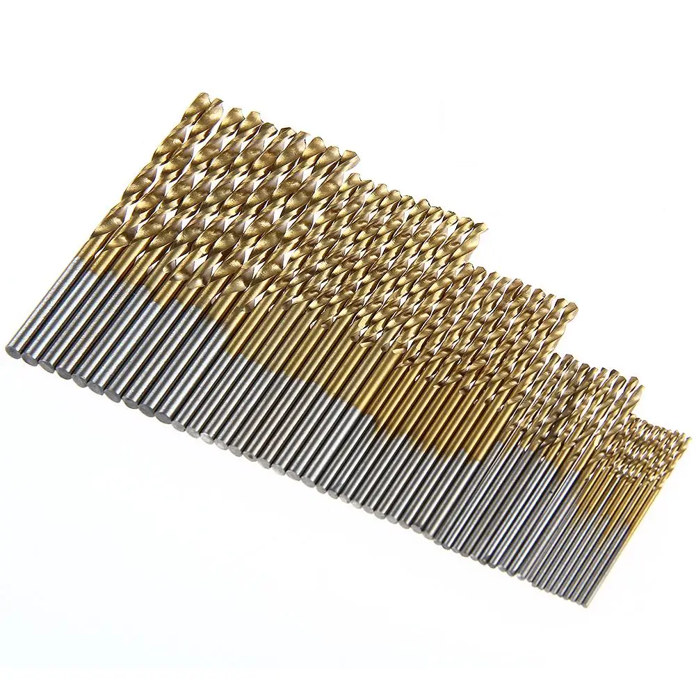 150PCS Mini Twist Drill Plastic Box Package 0.4-3.2mm Small Drill Box Opener Hole Set Tool for Woodworking HSS Drill Bit Set