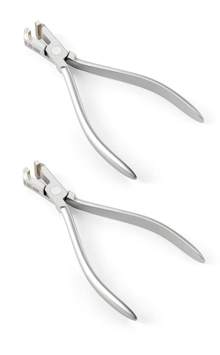 AZDENT Dental Draht Schritt Forming Zange Zange Biegen Einstellen Metall Drähte 0,25/0,5/0,75/1,0mm Zange zahnmedizin Werkzeug Instrument – Detail 6