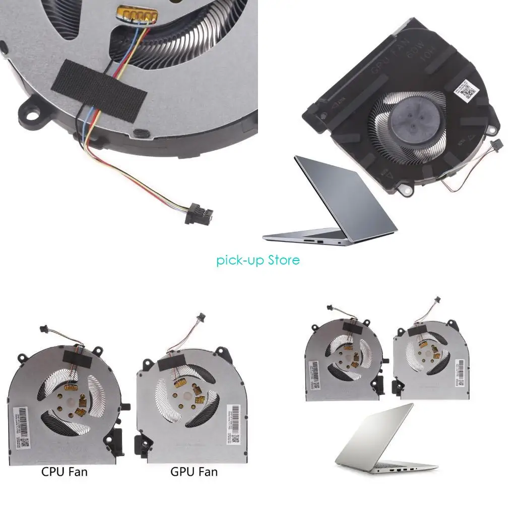 

Q5WA CPU GPU Radiator 5V 4 pin 4-wires Laptop Cooler Fan For HP Victus 16-D 16-E TPN-Q263 TPN-Q264 EG75070S1-C700 C710 S9A