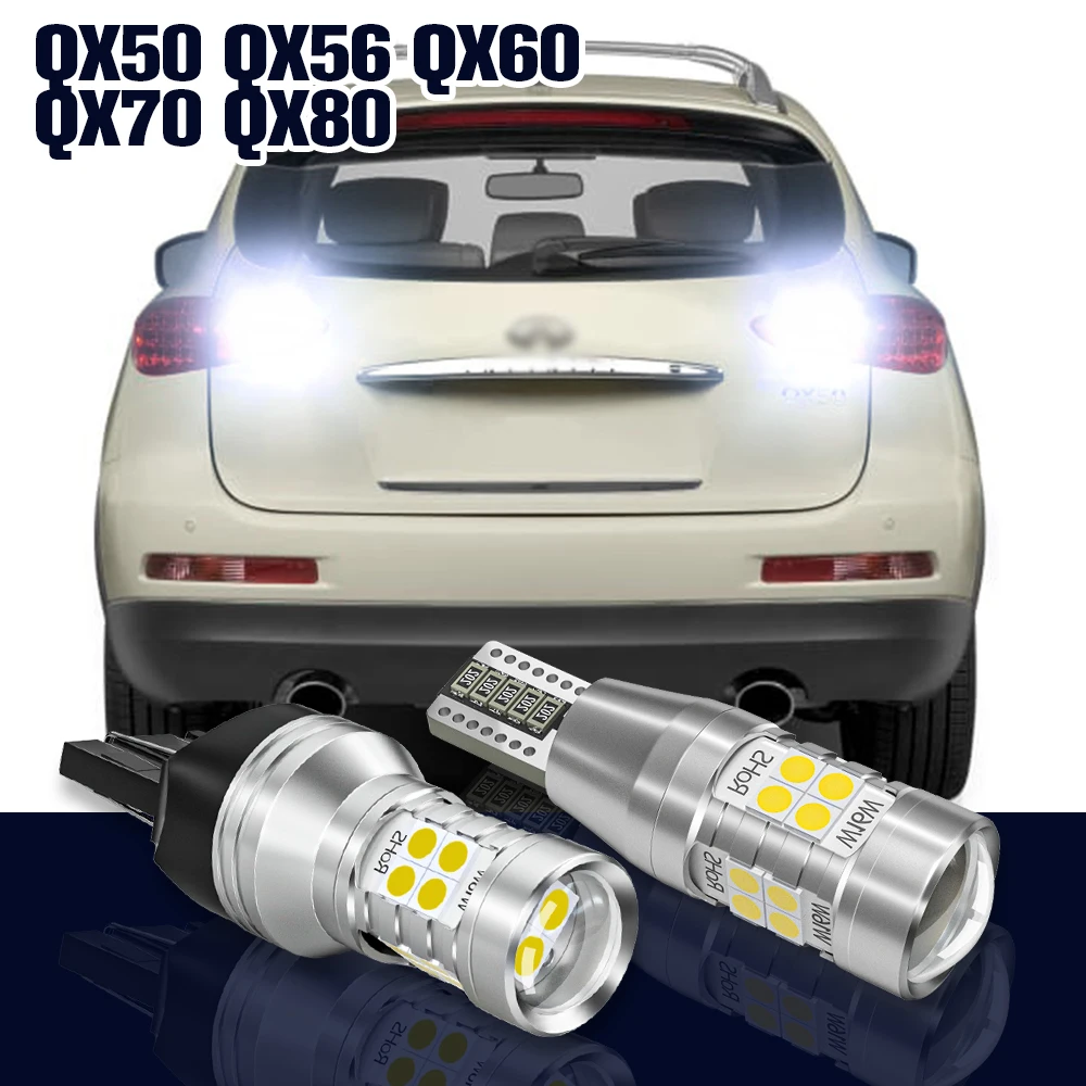 

Reverse Light 2x LED Bulb Backup Lamp For Infiniti QX50 QX56 QX60 QX70 QX80 Accessories 2004-2019 2014 2015 2016 2017 2018