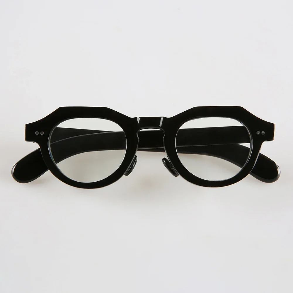

Eyeglass Frames Unique Polygon Vintage Handmade Buffalo Horn Reading Prescription Man Women's Glasses Frames Optical Eyeglasses