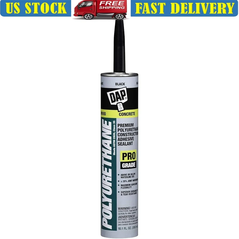 

High Performance Polyurethane Construction Adhesive Sealant Flexible Waterproof Paintable Shingles Gutters Chimneys Skylights