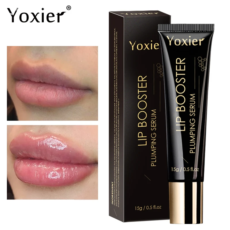 

Lip Booster Plumping Serum Instant Volumising Essence Repair Reduce Fine Lines Nourish Enhancer Vitamin E Beauty Skin Care 15g