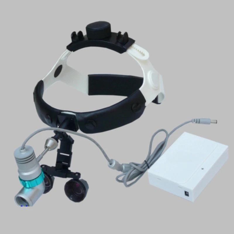 

Head-mounted surgical microscope magnifying glass Dental Dentistry 2.5 times with LED charging cold light source Portable