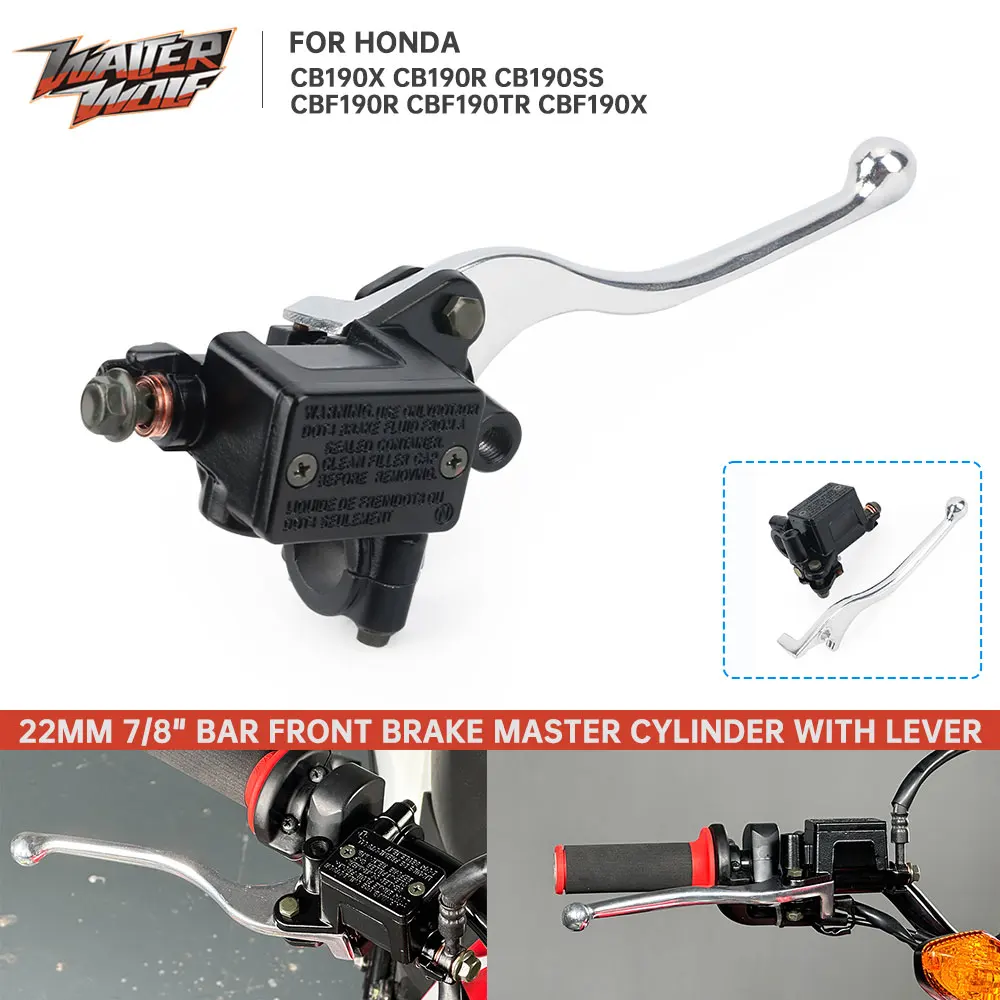 

CB190 CBF190 7/8 "рычаг насоса главного тормозного цилиндра для Honda CBF 190R 190X 190TR CB190X CB190R CB190SS 2016-2024 CB CBF 190