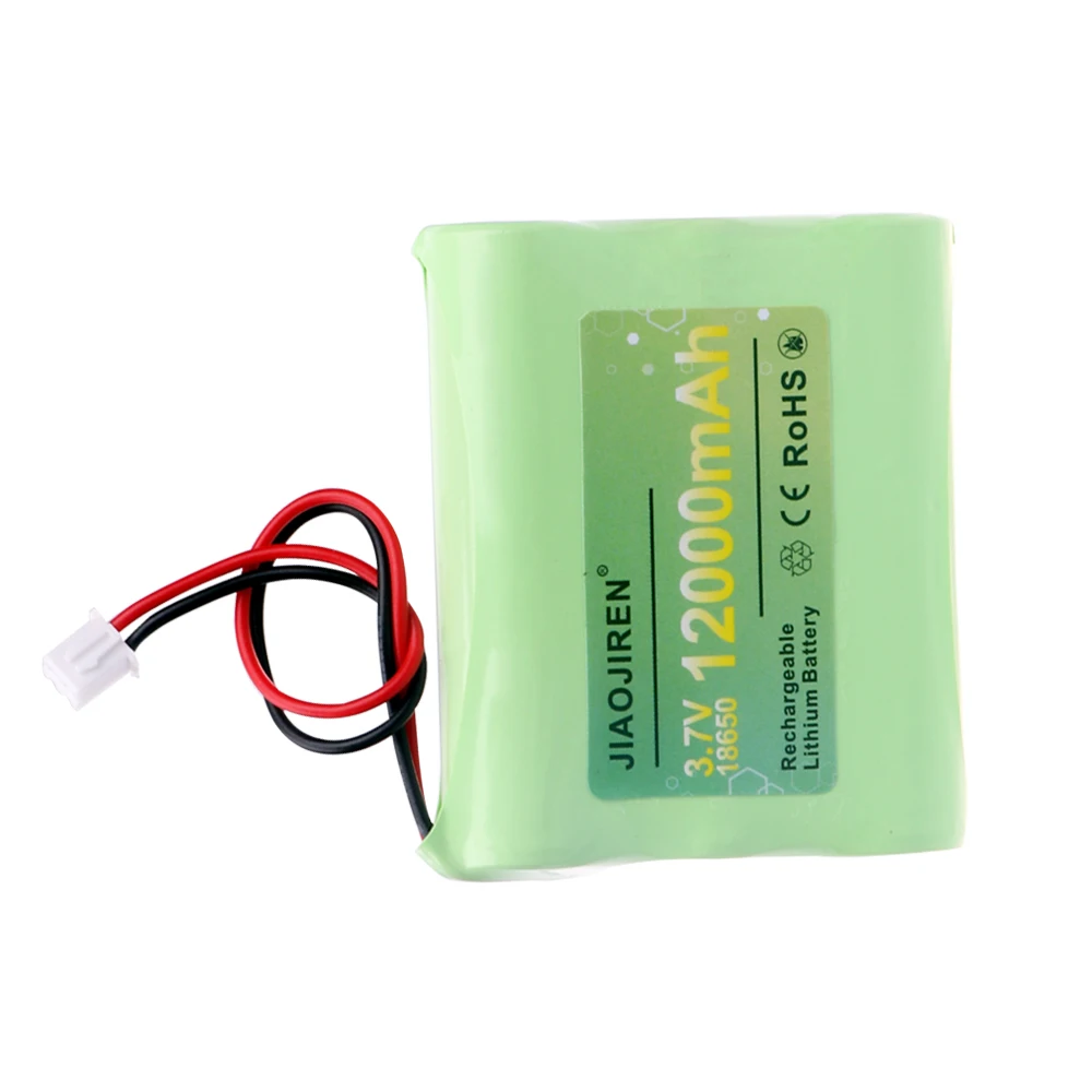 3,7 V 18650 12000 mAh lithiumbatterijen met USB-oplader voor vissen LED-licht Bluetooth-luidspreker 3,7 V oplaadbare batterij