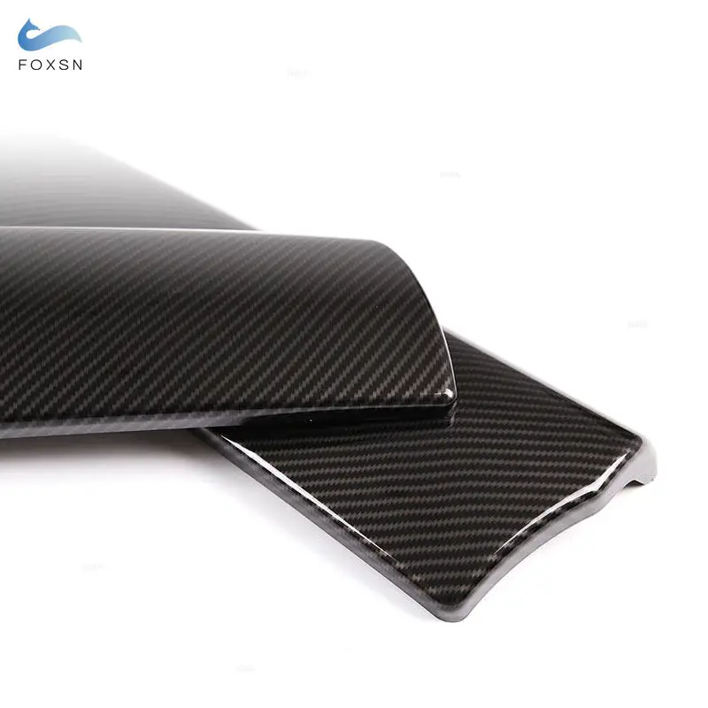 For BMW 7 Series F01 F02 2009 2010 2011 2012 2013 2014 2015 Car Center Control Armrest Box Cover Carbon Fiber Texture Trim