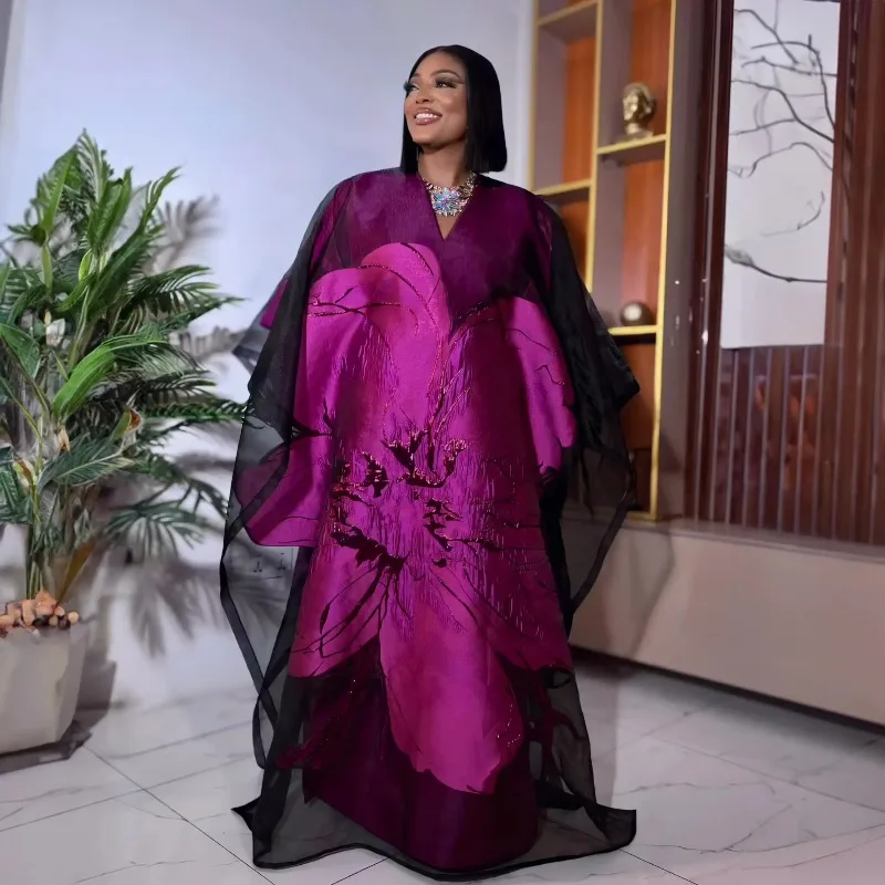 

African dresses for woman Plus Size Kaftan Dress Wedding Party Djellaba 2026 New Gown Turkey Dress dashiki African clothes