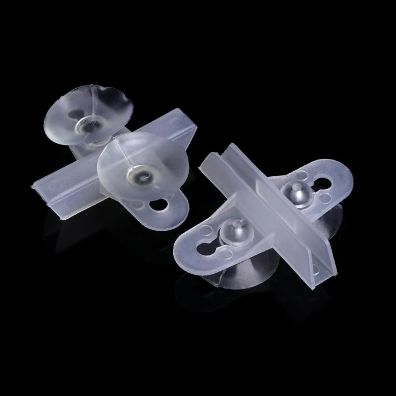  5 Pcs Divider Clips Plastic Sheet Holder 1.2in Suction Cups Clear for Aquarium