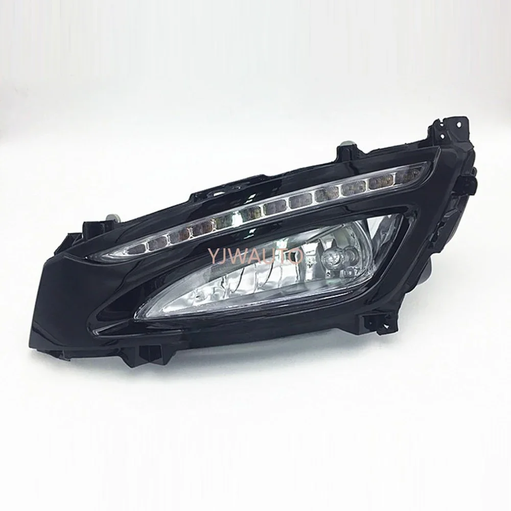 For Kia K5 Optima 2011~2013 Foglights Cover Car Fog Lamp Assembly with LED Day Running Light Auto Front Bumper Fog Light Support