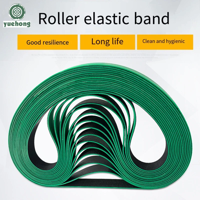 5PC Industrial Elastic Belt Rotary Production Line Drum Belt Green Rubber Conveyor Belt Blue Flat Belt Can Be Customized